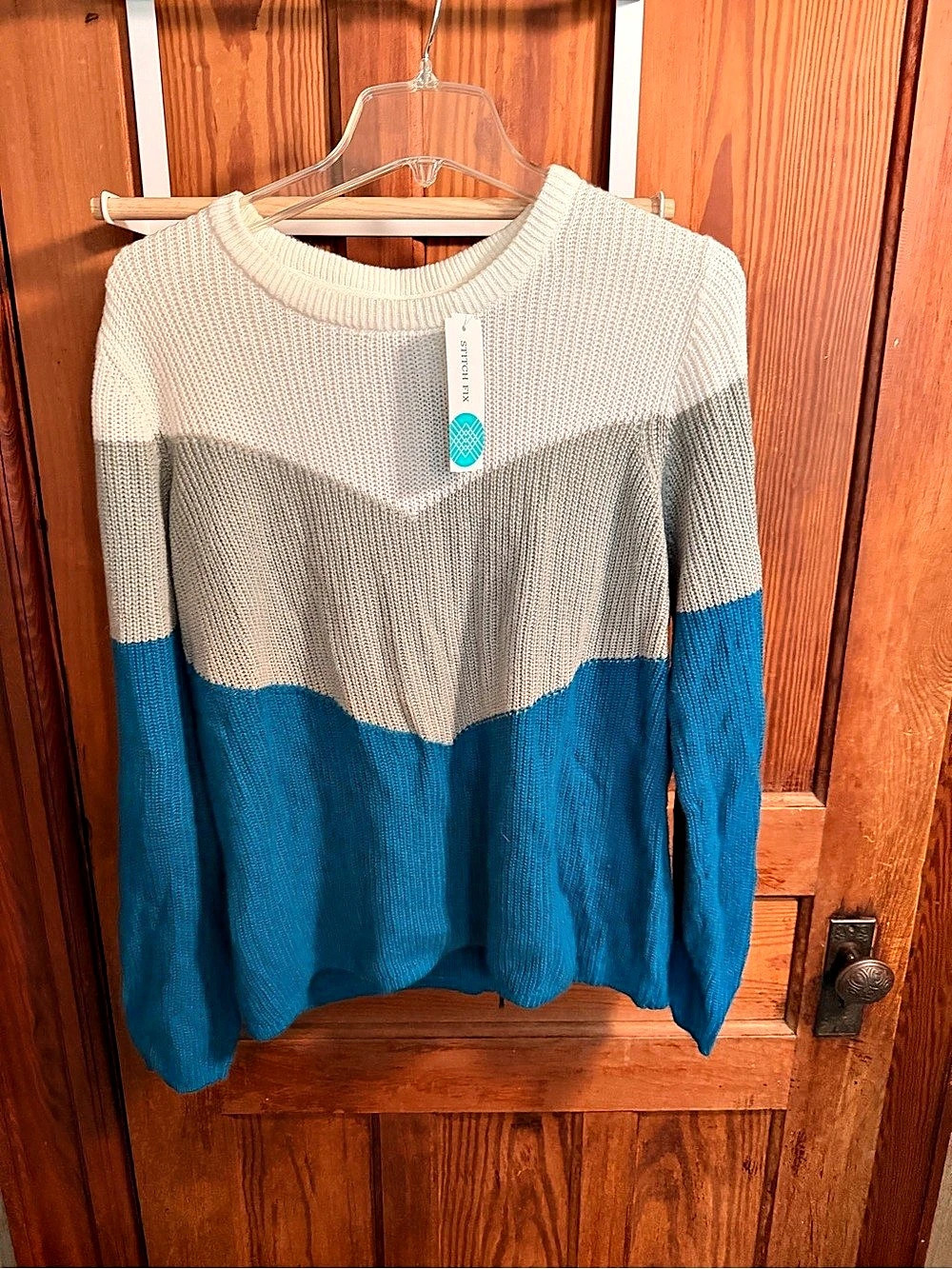 Chevron Colorblock Sweater